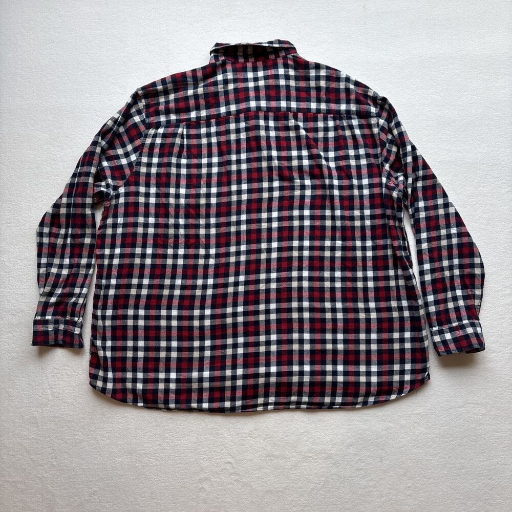 The Foundry Supply Co Men 3XL Long Sleeve Red Plaid Shirt Super Soft 100% Cotton - Picture 12 of 14